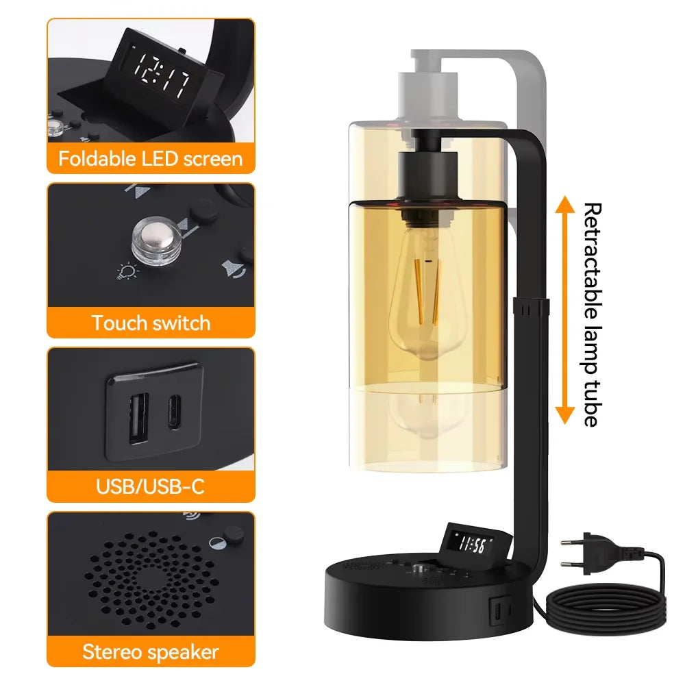 LED Bedside Lamp Dimmable Touch Night Light Rechargeable Desk Light