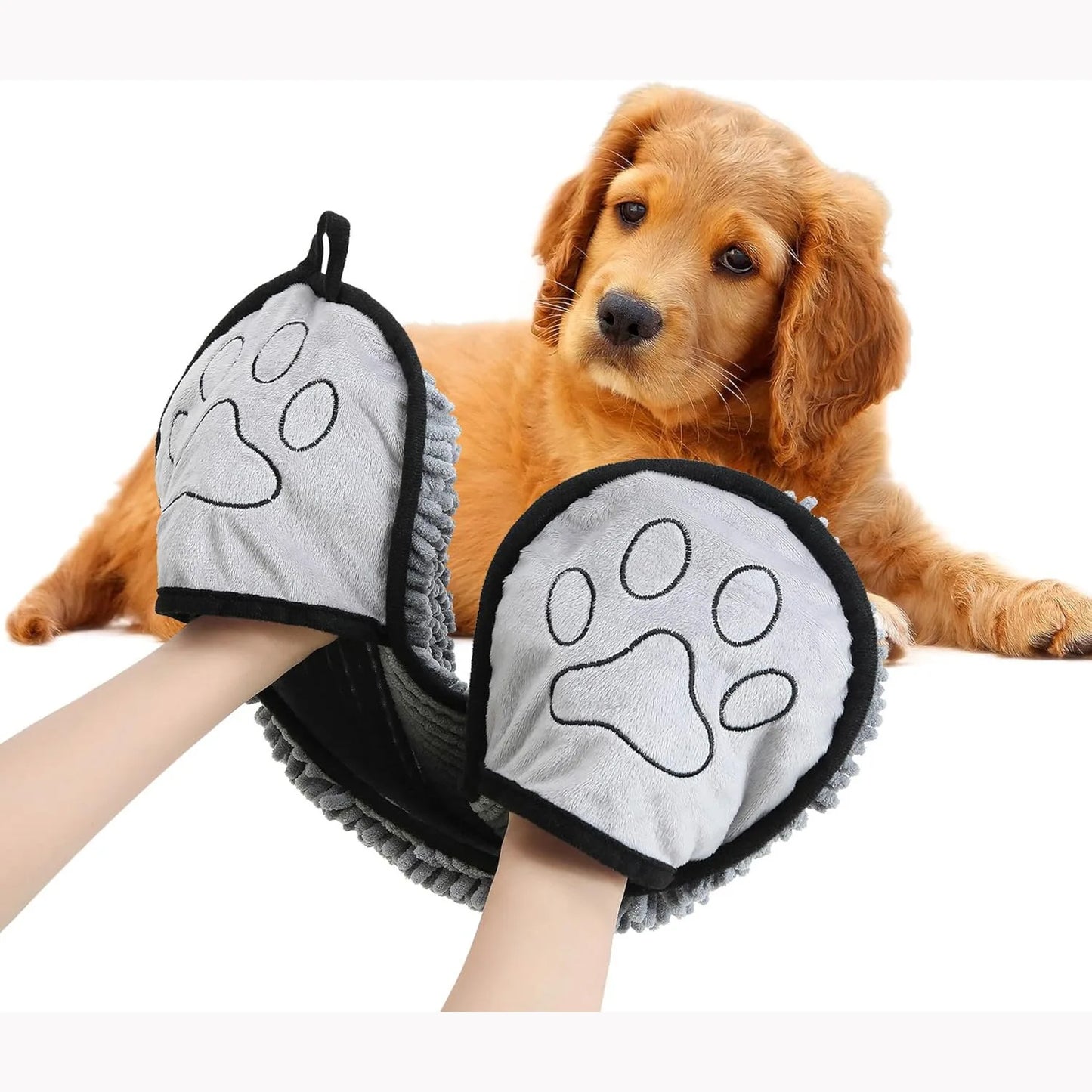 Pet Towel Super Absorbent Chenille Bath Towel Quick Drying Large For Cats Dogs