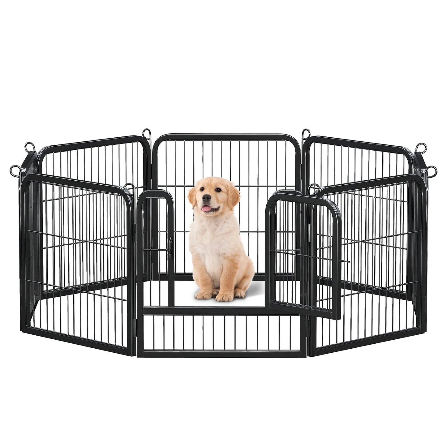 Heavy Duty Metal Puppy Playpen 24 32 40 Inch 8 Or 16 Panels Indoor Outdoor