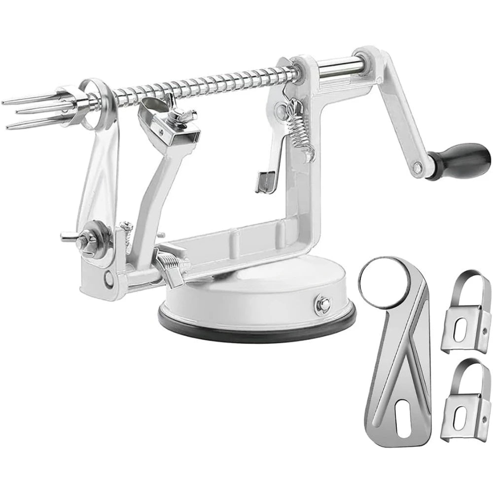 Apple Peeler With Alloy Handle Stainless Steel Blade Paring Slicing Suction Base