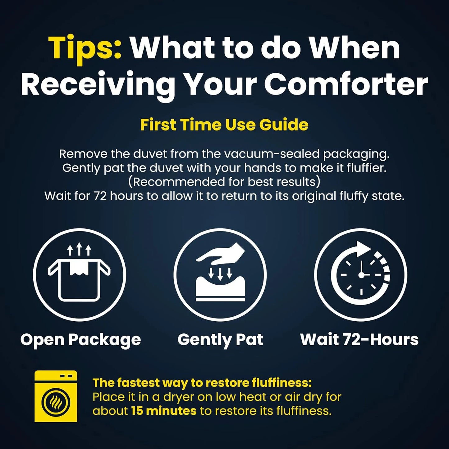 Luxury Goose Down Comforter Duvet Insert Cotton Blend All Season Bedding