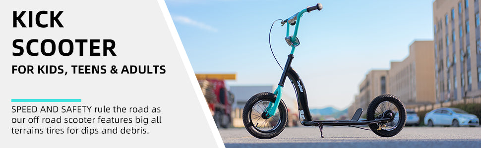 Joystar Kids Kick Scooter Lightweight With Adjustable Handlebar And Rear Brakes