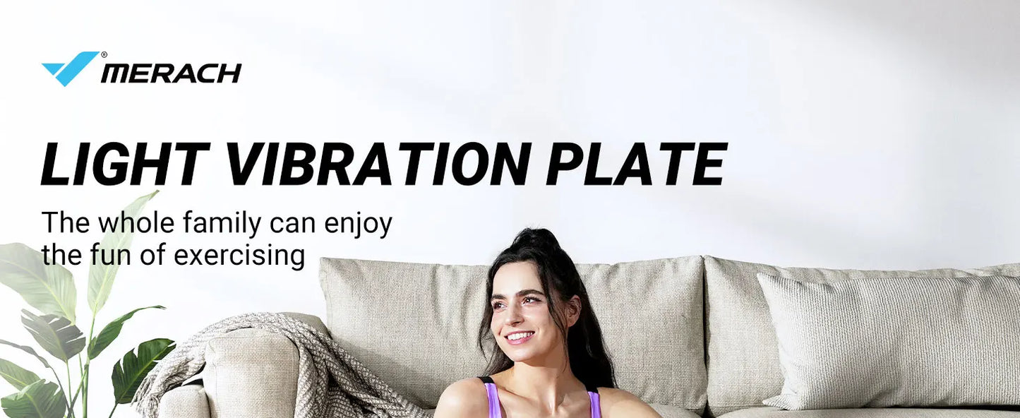 Merach Vibration Plate Exercise Machine Whole Body Workout Lymphatic Drainage
