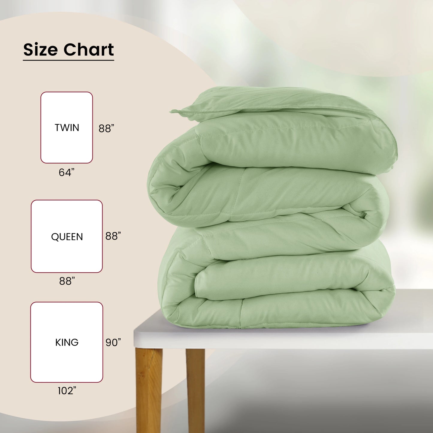 LUX Décor Comforter Duvet Insert Ultra Soft Down Alternative With Corner Tabs