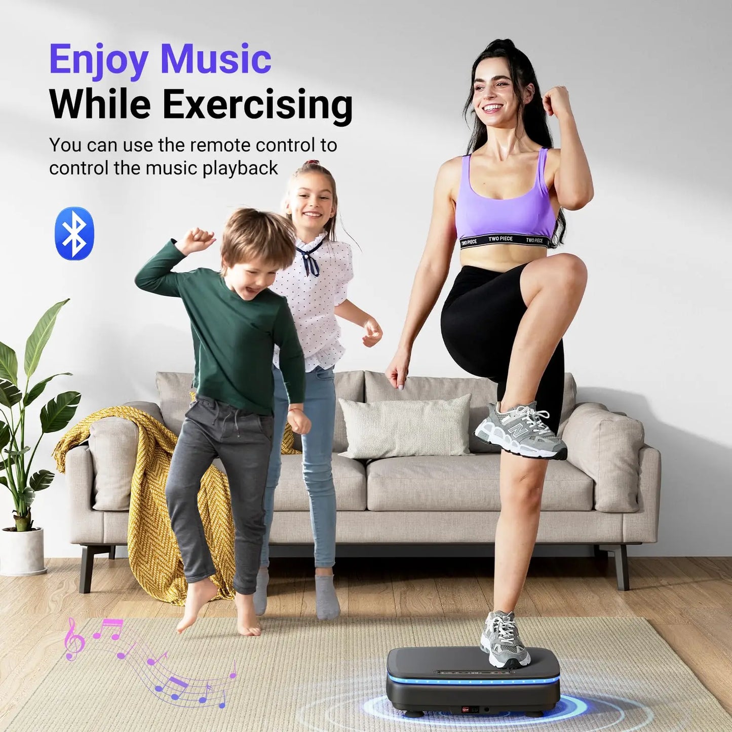 Merach Vibration Plate Exercise Machine Whole Body Workout Lymphatic Drainage