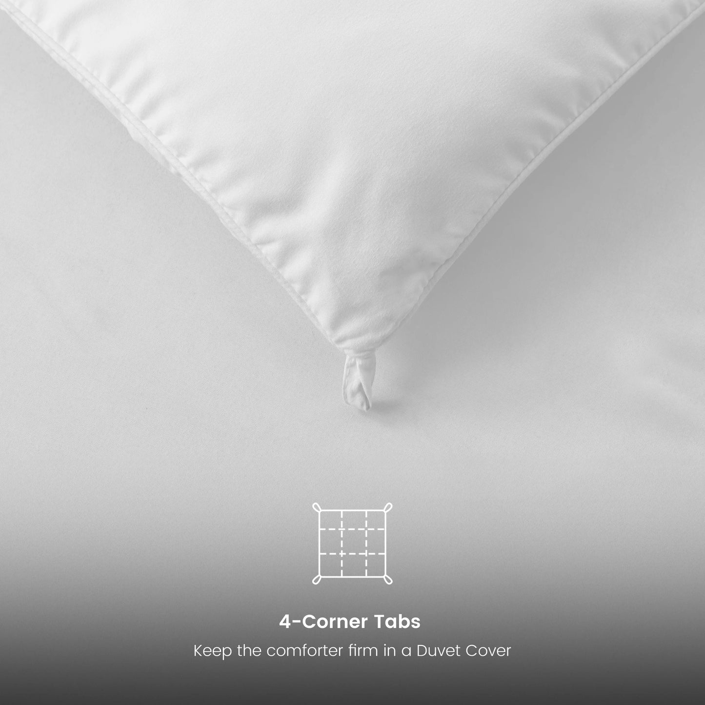 LUX Décor Comforter Duvet Insert Ultra Soft Down Alternative With Corner Tabs