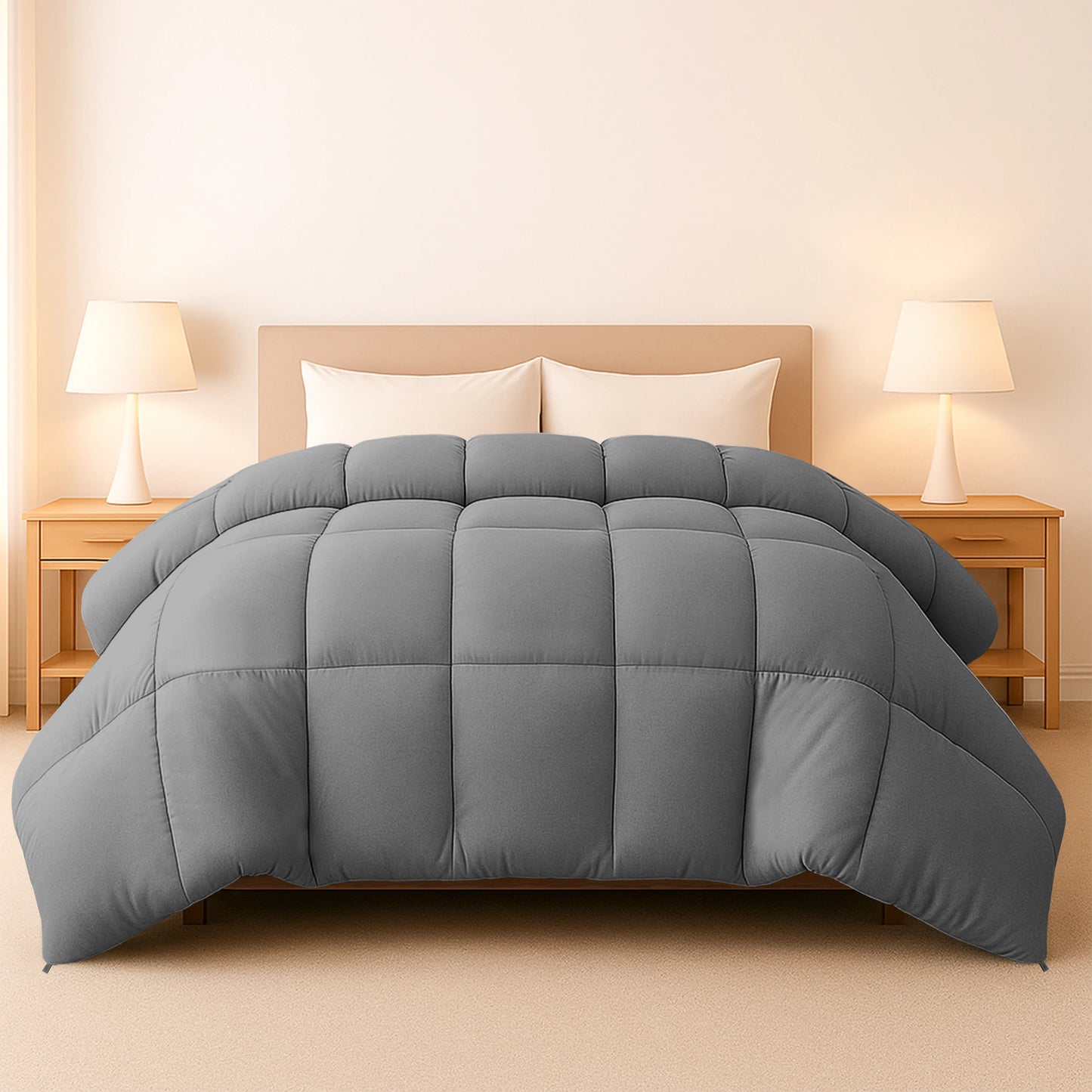 LUX Décor Comforter Duvet Insert Ultra Soft Down Alternative With Corner Tabs