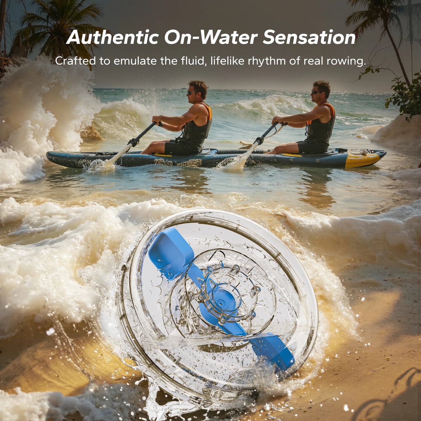 MERACH Water Rowing Machine For Home Foldable 400 Lb Capacity With Monitor