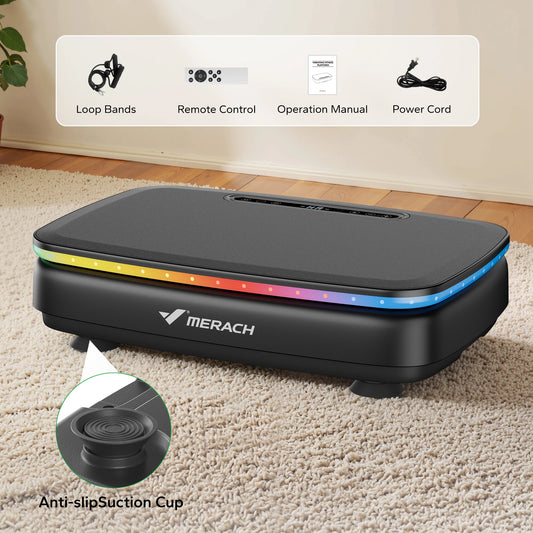 Merach Vibration Plate Exercise Machine Whole Body Workout Lymphatic Drainage