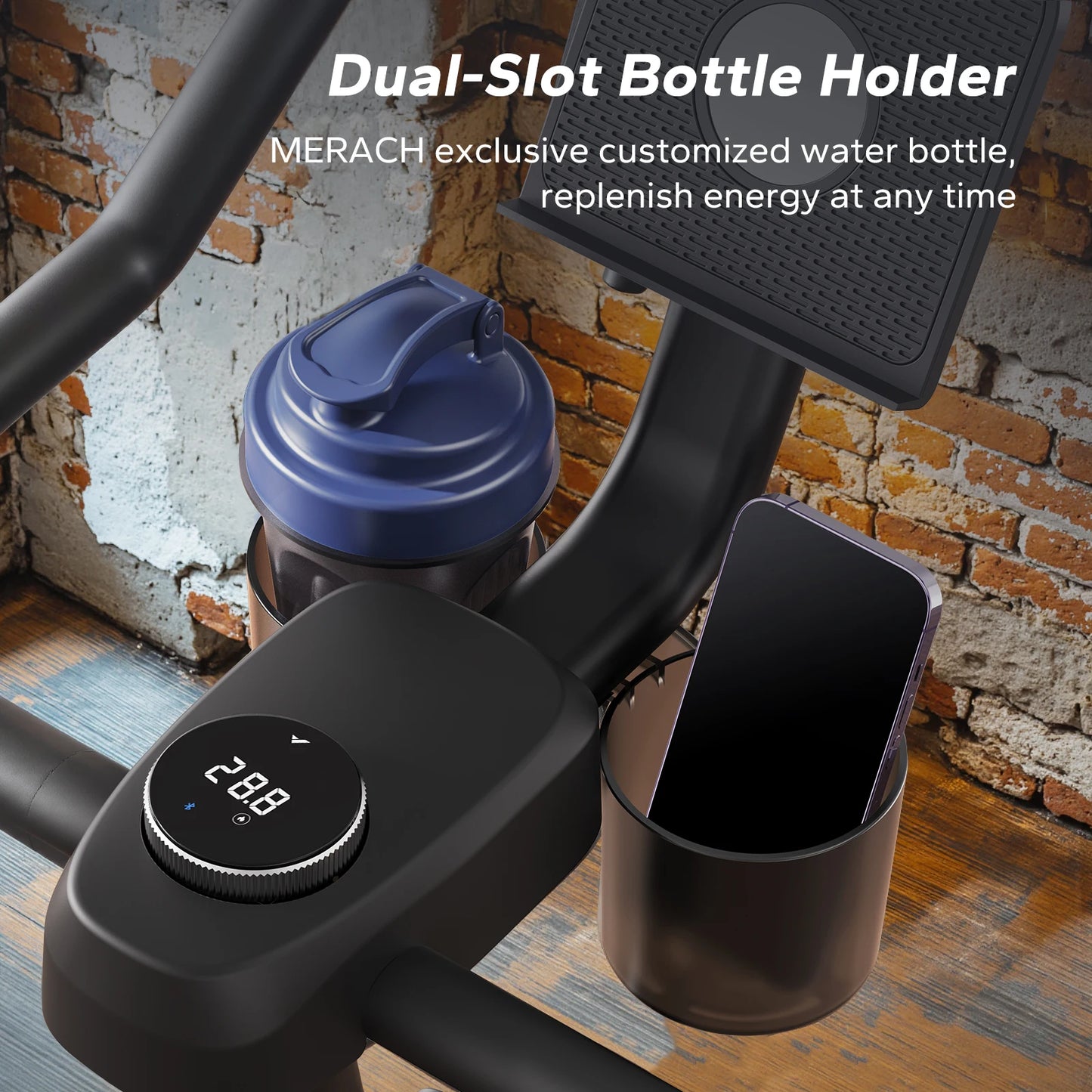 MERACH Magnetic Brake Exercise Bike With App Low Noise Indoor Cycling S26B2