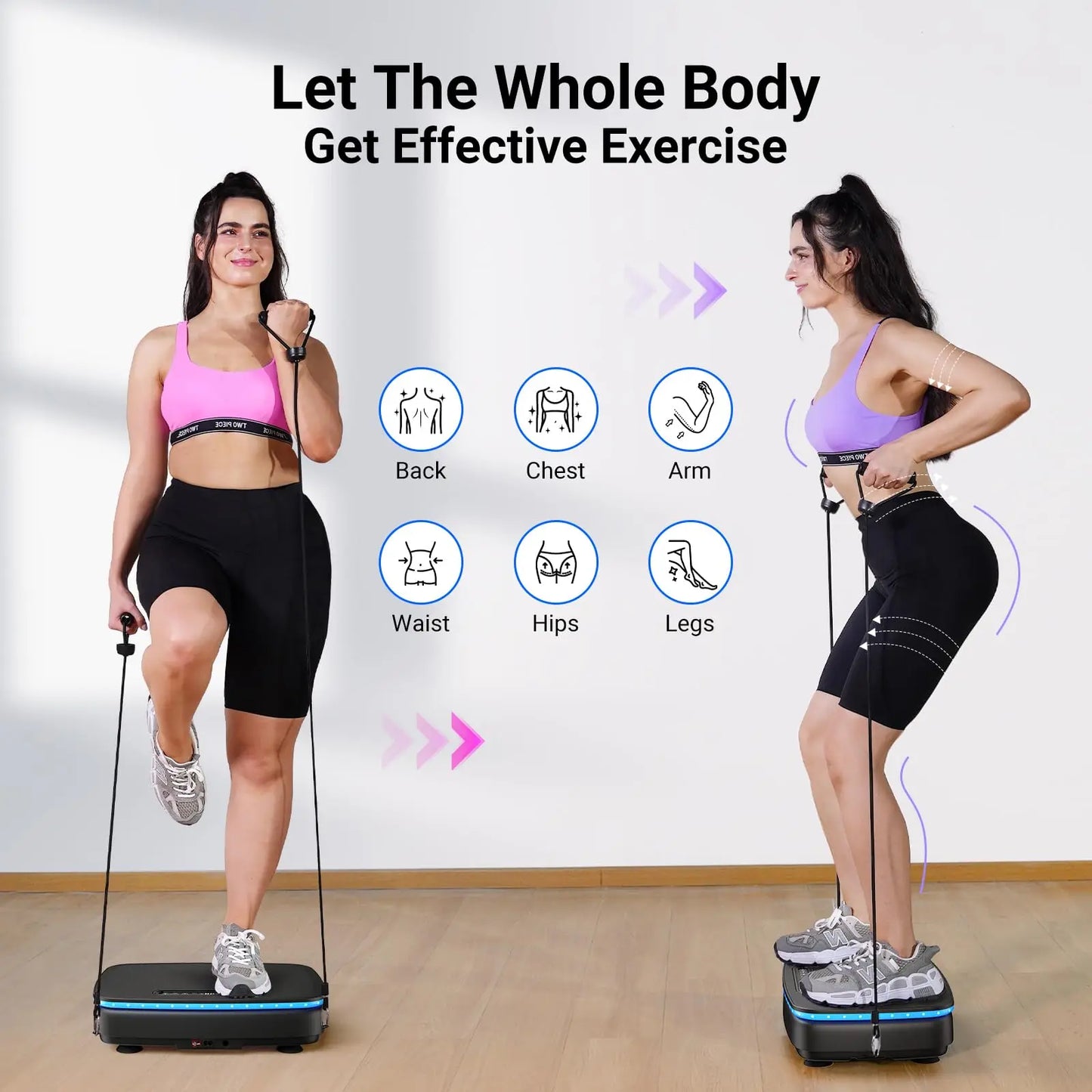 Merach Vibration Plate Exercise Machine Whole Body Workout Lymphatic Drainage
