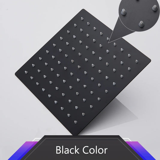 Stainless Steel Ultrathin 16 Inch Rainfall Shower Head Chrome Bathroom Accessory