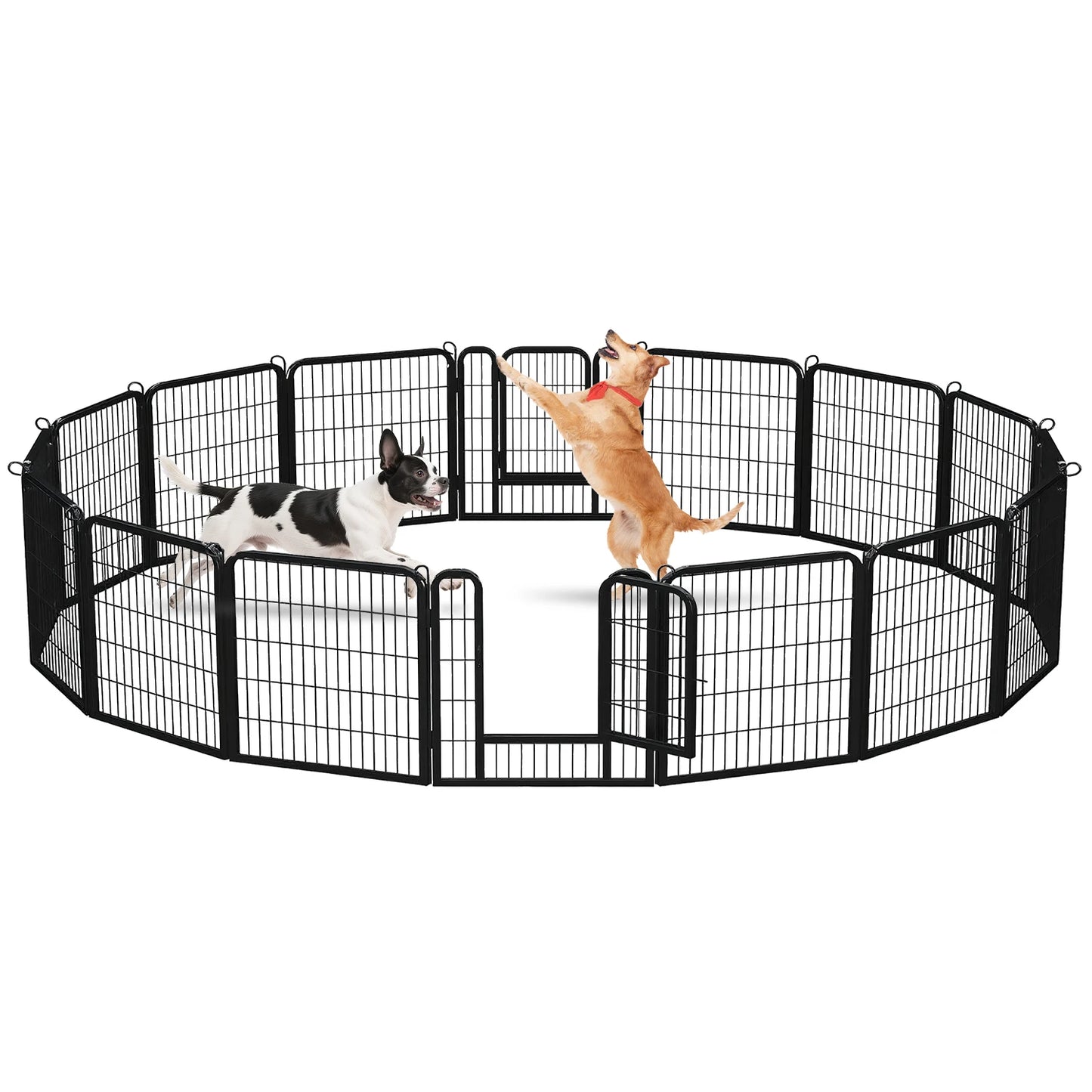 Heavy Duty Metal Puppy Playpen 24 32 40 Inch 8 Or 16 Panels Indoor Outdoor