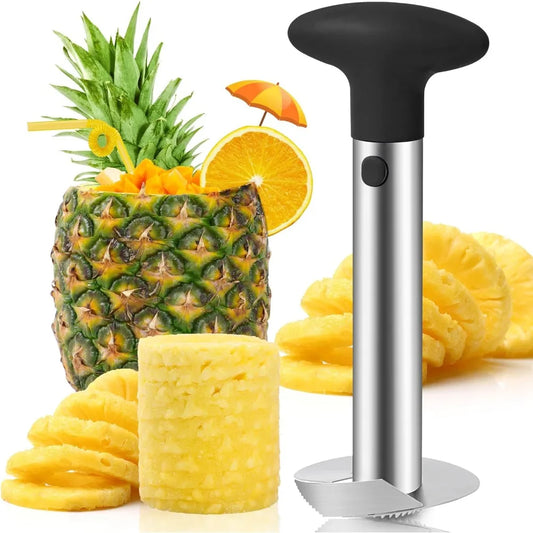 Quality pineapple covering and slicing tools - sharp pineapple knives with serrated tips - are easy to use and clean
