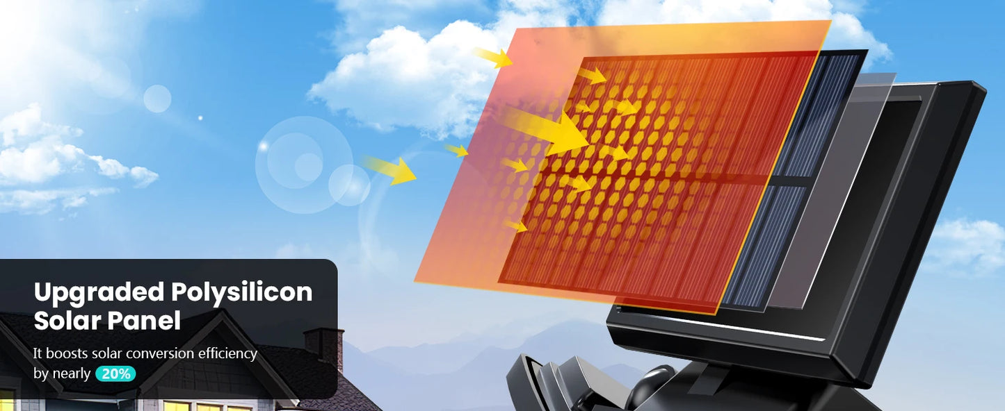 3 Pack Outdoor Solar Lights Motion Sensor Security Lights For Porch Garage Yard