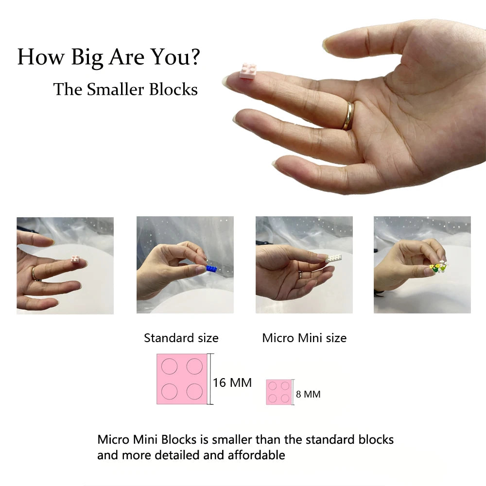 Huge Swan Stone Castle Micro Mini Block Set 10000 Pieces High Difficulty Puzzle