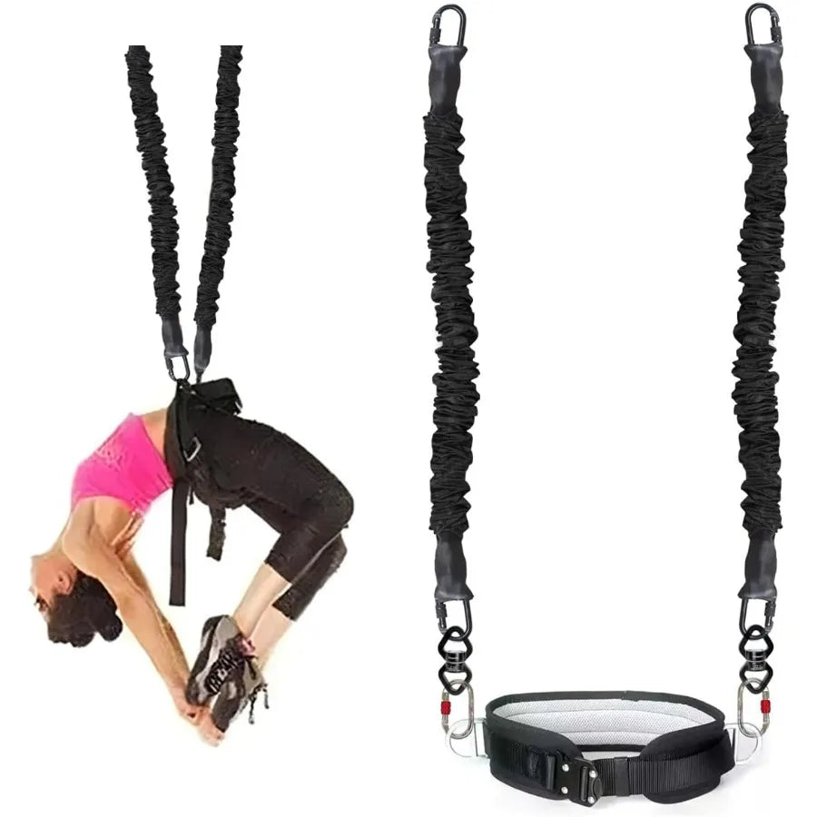 Back Somersault Bungee Trainer for Gymnastics and Taekwondo Martial Arts