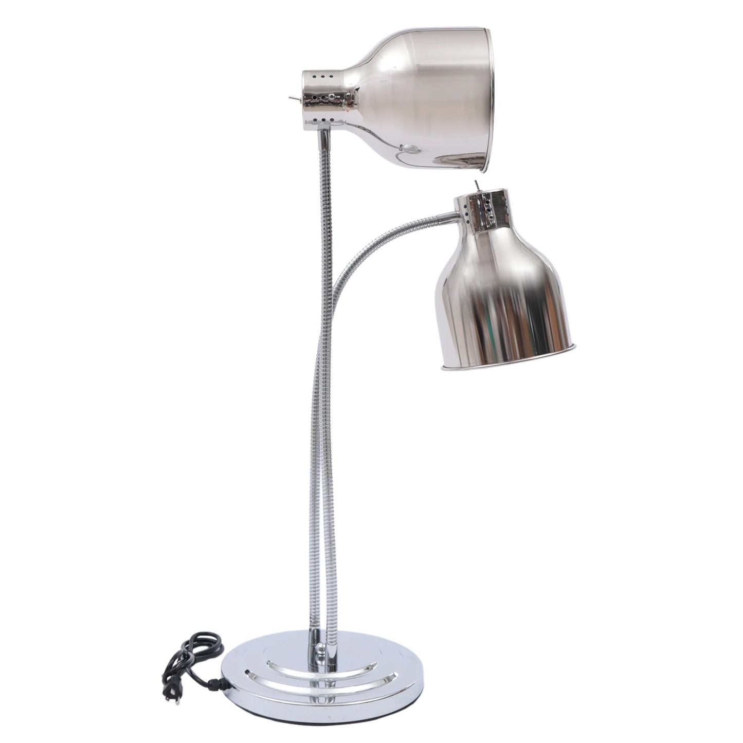 2 Light Food Heat Lamp Stainless Steel Warmer 110V 250W For Restaurant Buffet