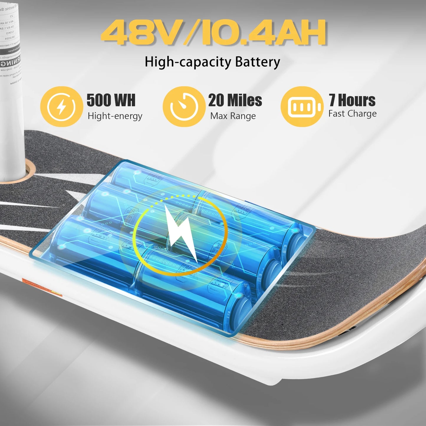 Peak 1200W Electric Scooter With Kids Seat 12 Inch Shock Absorbing Tires