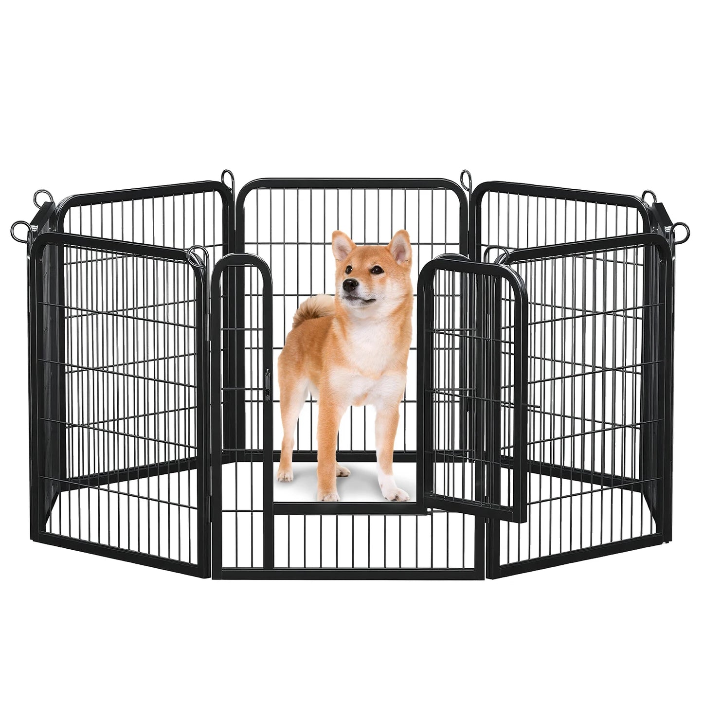 Heavy Duty Metal Puppy Playpen 24 32 40 Inch 8 Or 16 Panels Indoor Outdoor