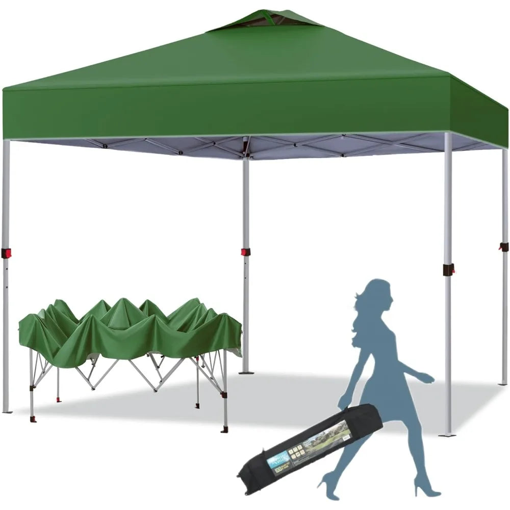 10x10 Pop Up Canopy Tent Waterproof Patio Shelter Sun Shade Screened Gazebo