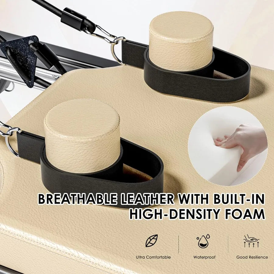 Foldable Pilates Reformer Machine with Springs Resistance for FullBody Home Workout Adjustable Fitness Equipment Suitable for A