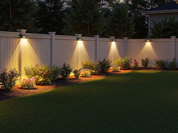 Solar Fence Step Lights 4 8 12 Pack Cool White Warm White LEDs For Walls Stairs