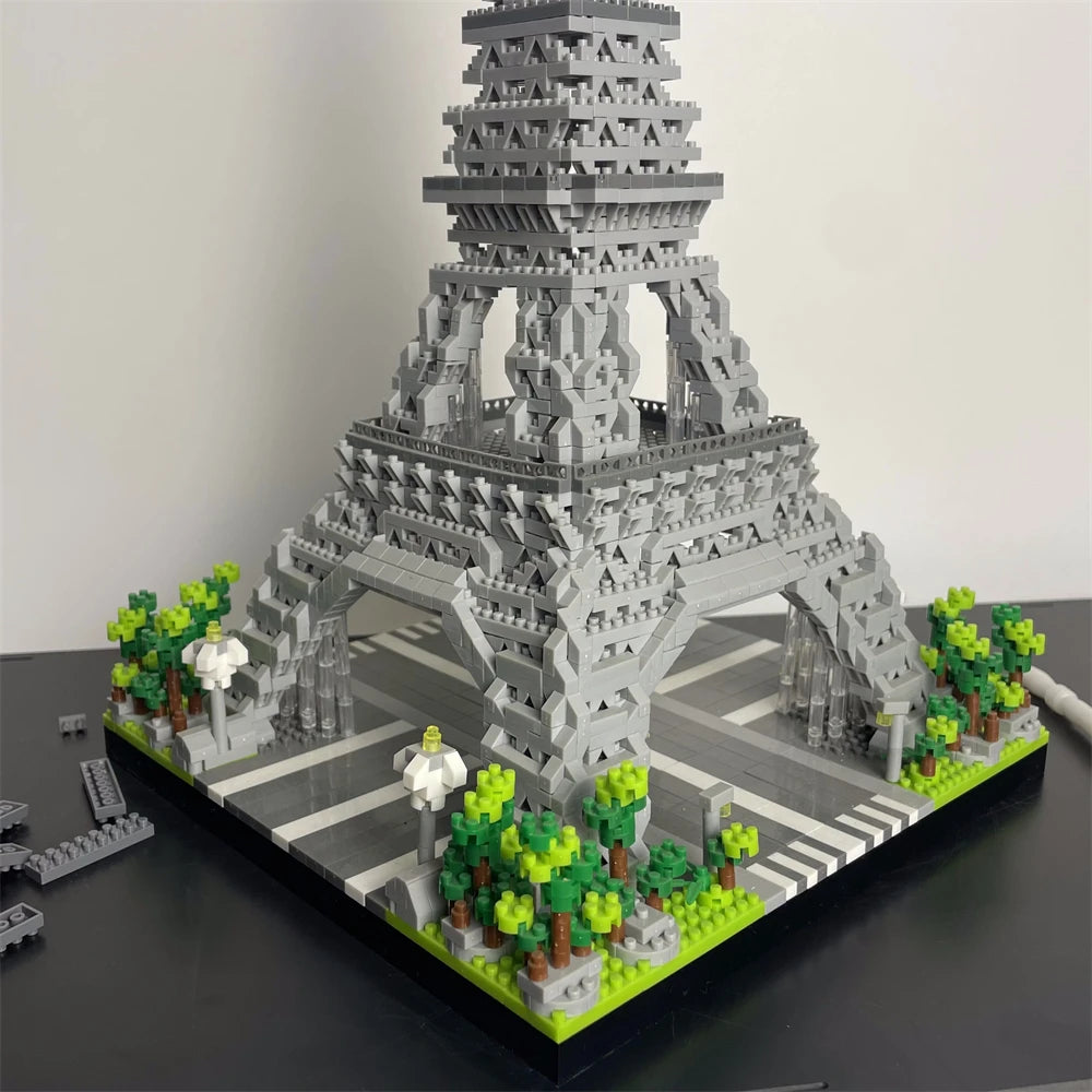 Eiffel Tower Micro Mini Building Blocks Toy For Office Decor Gift