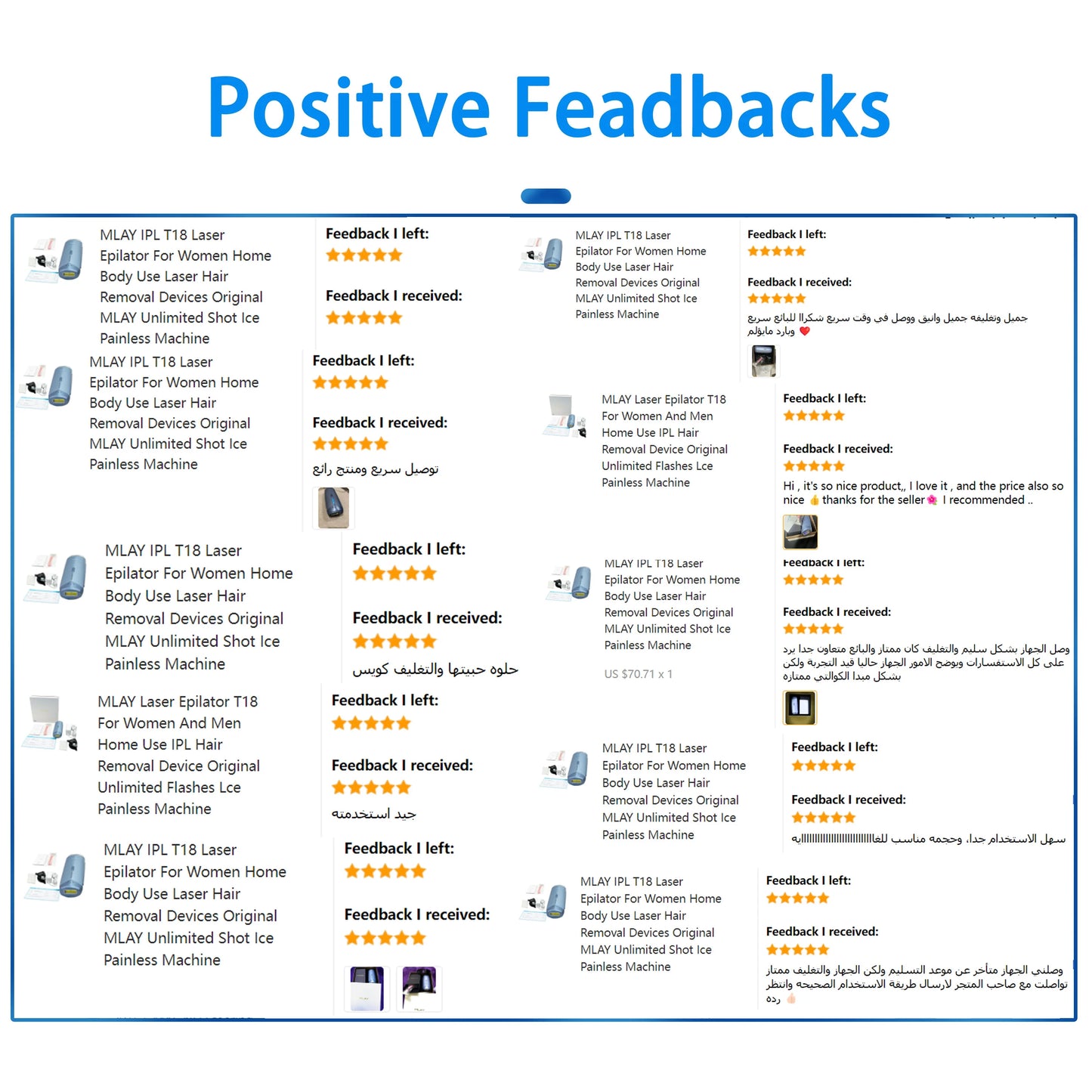 Mlay T18 Ice Cooling IPL Hair Removal Device For Home Use Painless Epilator