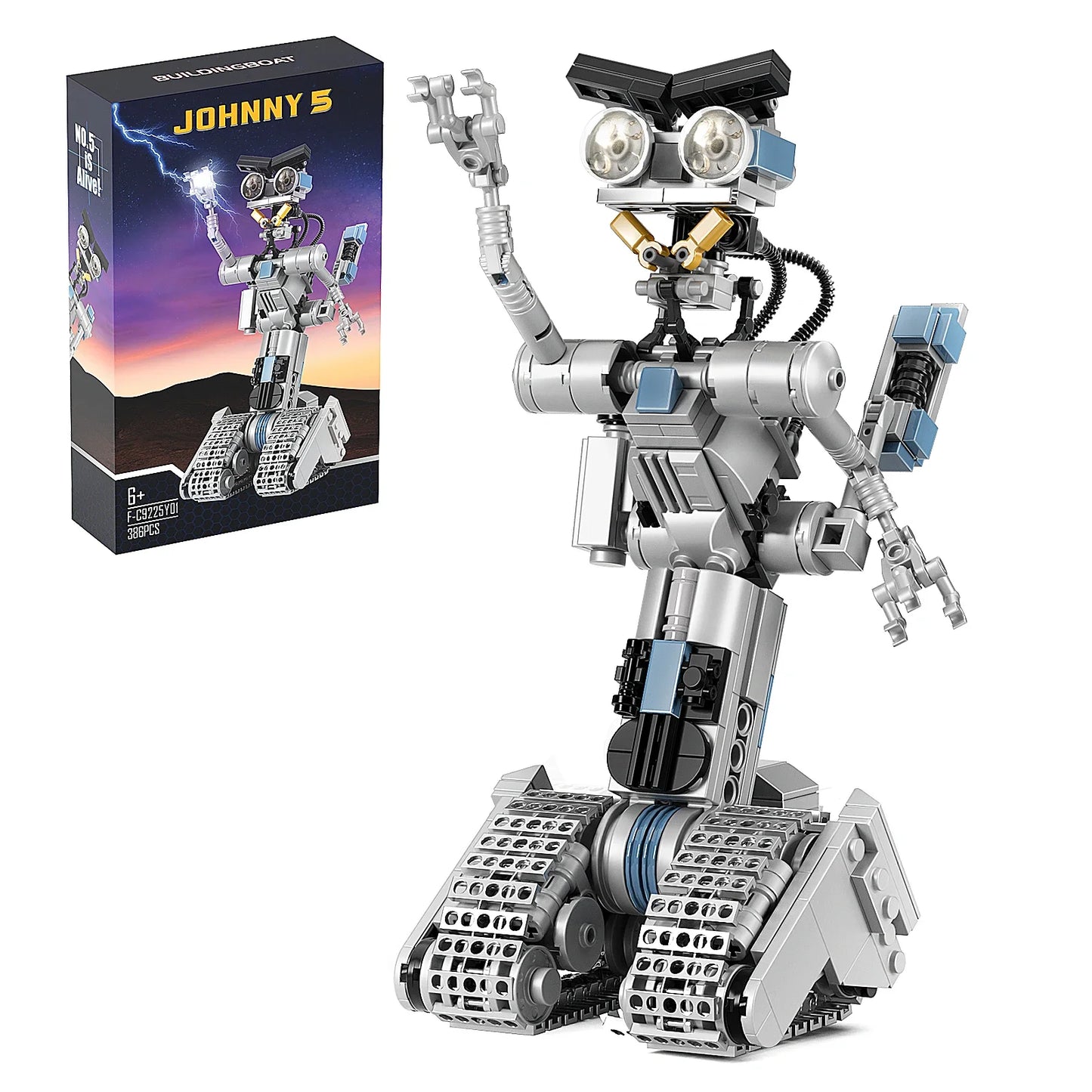 Johnnys 5 Robot Building Blocks Set Military Robot Model Toys For Kids Gifts
