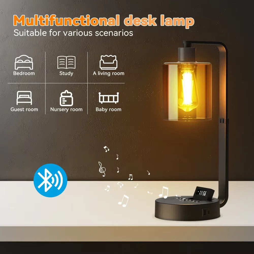LED Bedside Lamp Dimmable Touch Night Light Rechargeable Desk Light