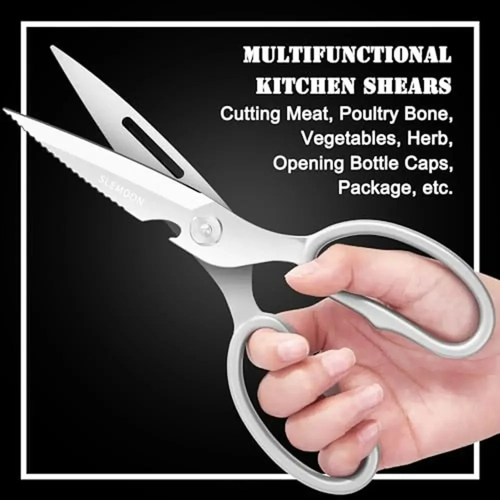 Heavy Duty Poultry Shears 3Cr14 Stainless Steel Sharp Blades Ergonomic Grip
