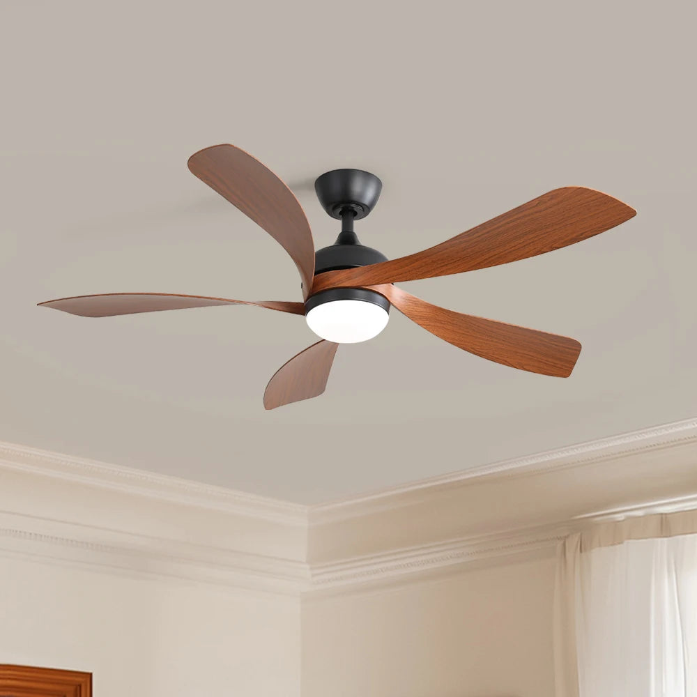 Sofucor 52 Inch 5 Blade Ceiling Fan With LED DC Motor 6 Speed Remote Control