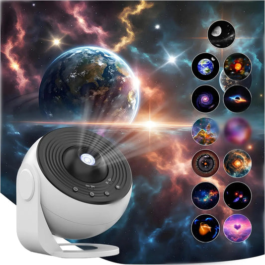 Aiopp Galaxy Projector 13 In 1 HD Planetarium LED Night Light 360 Rotation