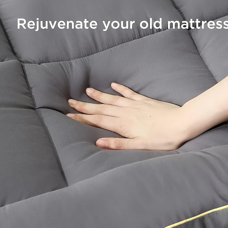 1000gsm Mattress Topper, Extra Thick Pillowtop, Cooling and Plush Mattress Pad Cover Cotton Top Bed Topper Protector with 8-21in