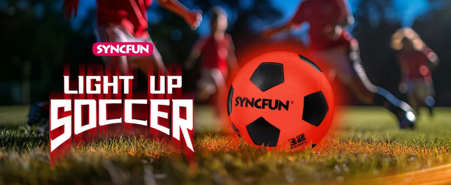 Joyfy Glow In The Dark Soccer Ball Light Up Night Play For Teen Boys Gifts