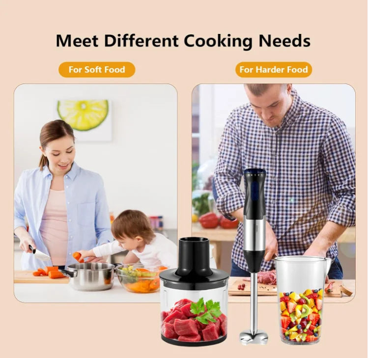 Electric Egg Beater 5 Speed Meat Grinder With Stainless Steel Blade