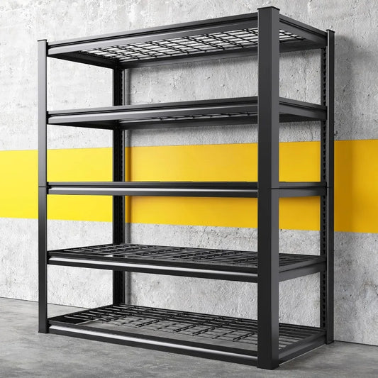 Heavy Duty Garage Shelving 3000Lbs Industrial Metal Storage Rack 72In