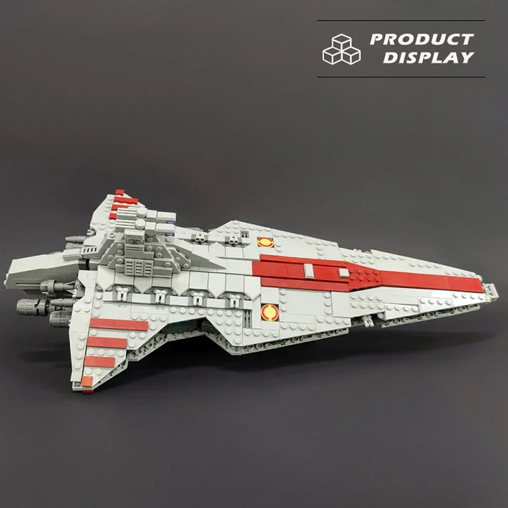 Interstellar Spaceship Combat Building Blocks Desktop Decor Model Set For Kids