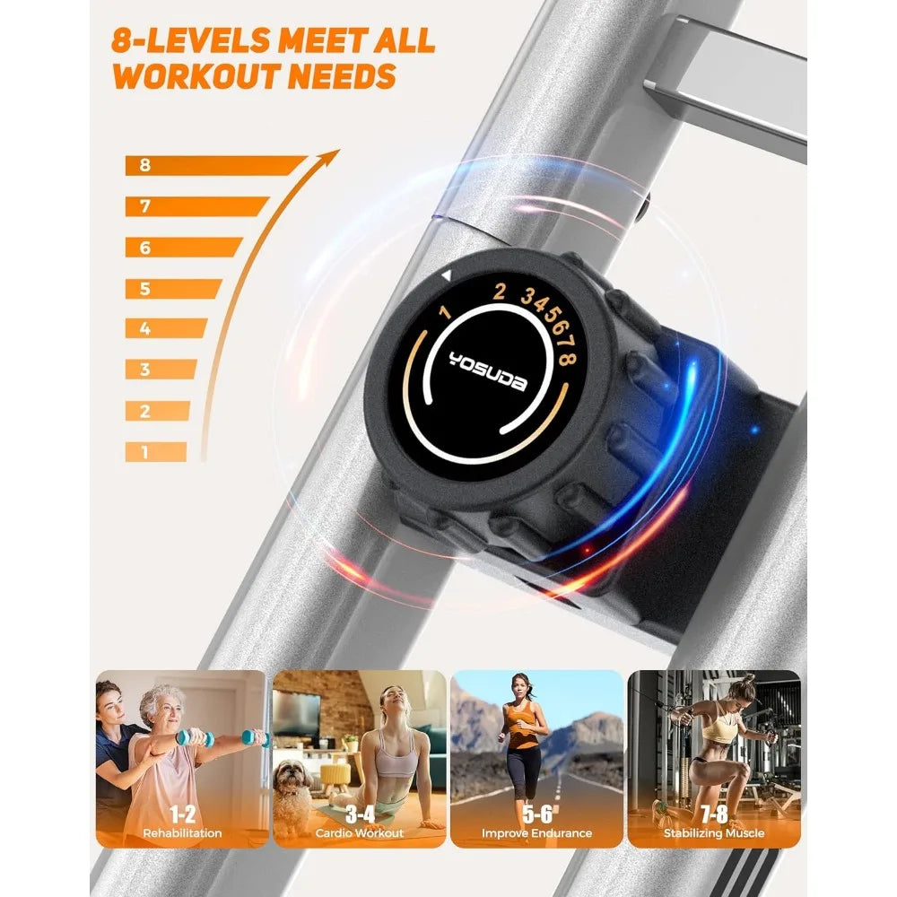 Foldable Exercise Bike For Home Gym Compact Stationary Cardio