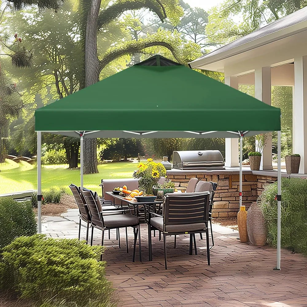 10x10 Pop Up Canopy Tent Waterproof Patio Shelter Sun Shade Screened Gazebo