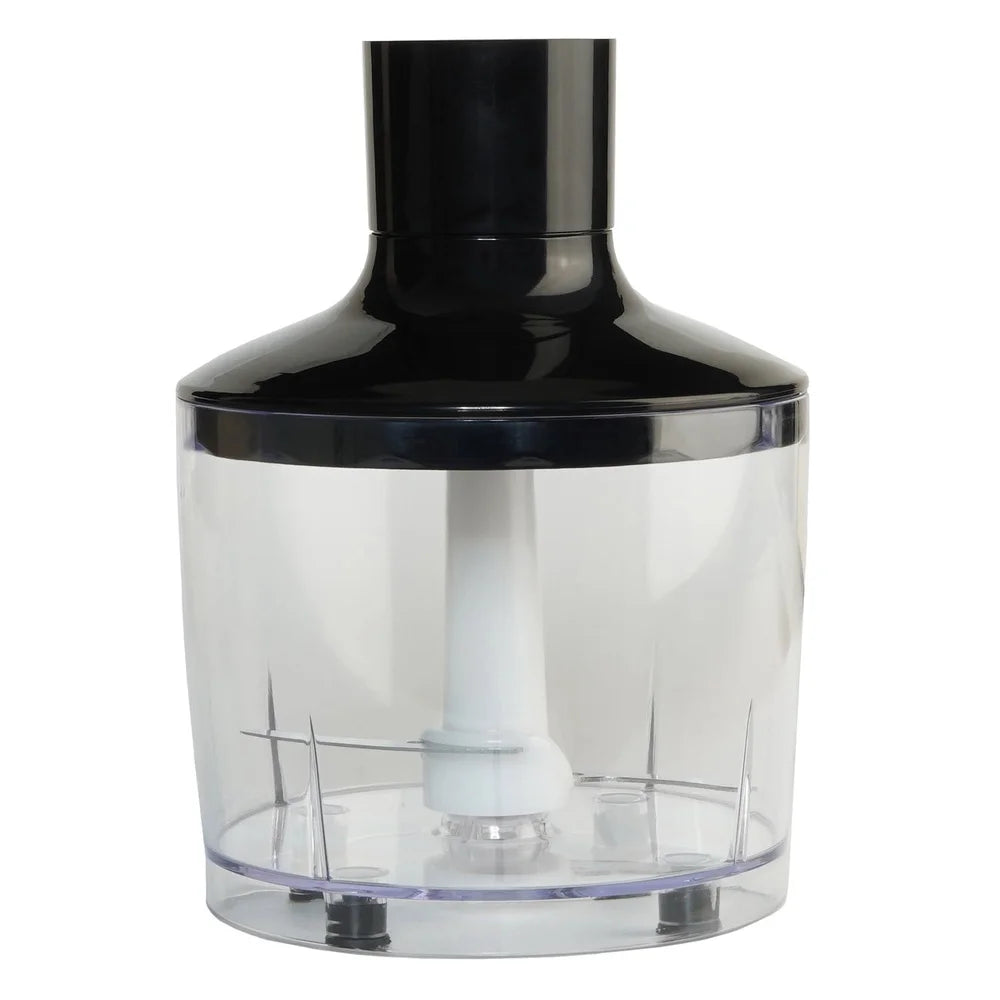 500W 4-in-1 Immersion Blender with Attachments Food Chopper Whisk Beaker 2 Speeds Splash Control Kitchen Tool