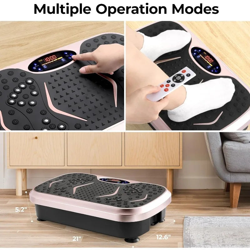 Arlopu 3D Vibration Plate Massager For Body Fitness And Lymphatic Drainage