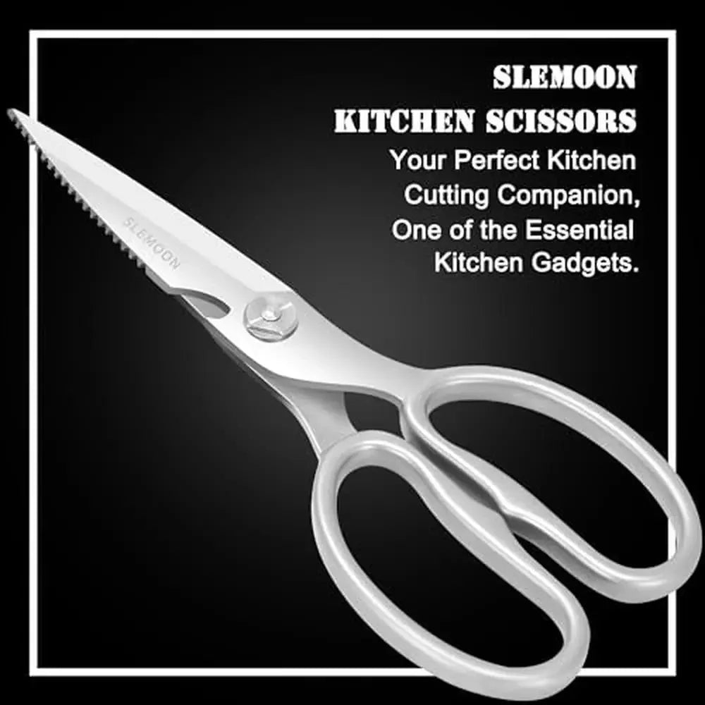 Heavy Duty Poultry Shears 3Cr14 Stainless Steel Sharp Blades Ergonomic Grip