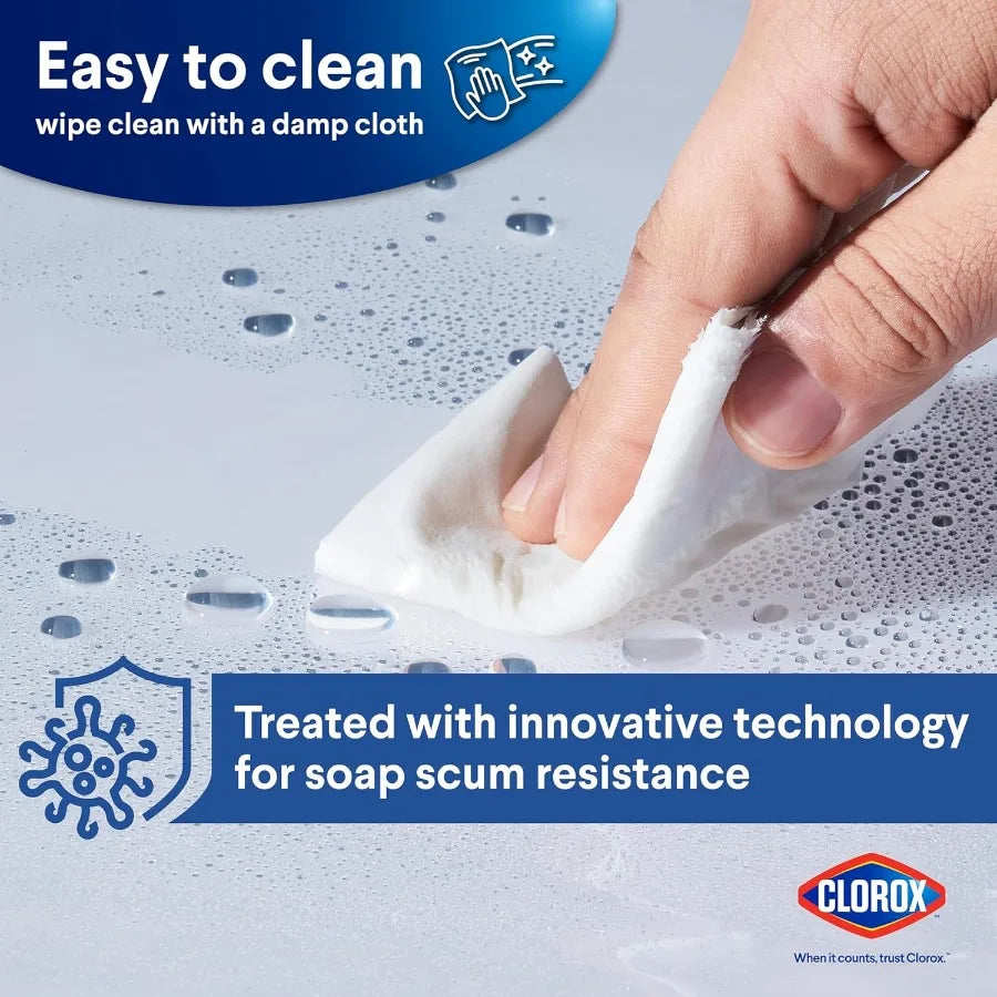 Premium Lightweight Waterproof PEVA Shower Curtain Liner With Weighted Magnets