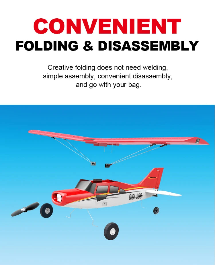 Qidi560 Off Road RC Plane M7 4CH Brushless Fixed Wing Aircraft EPP Foam Toys