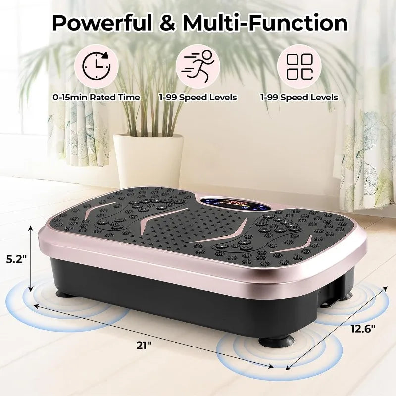 Arlopu 3D Vibration Plate Massager For Body Fitness And Lymphatic Drainage