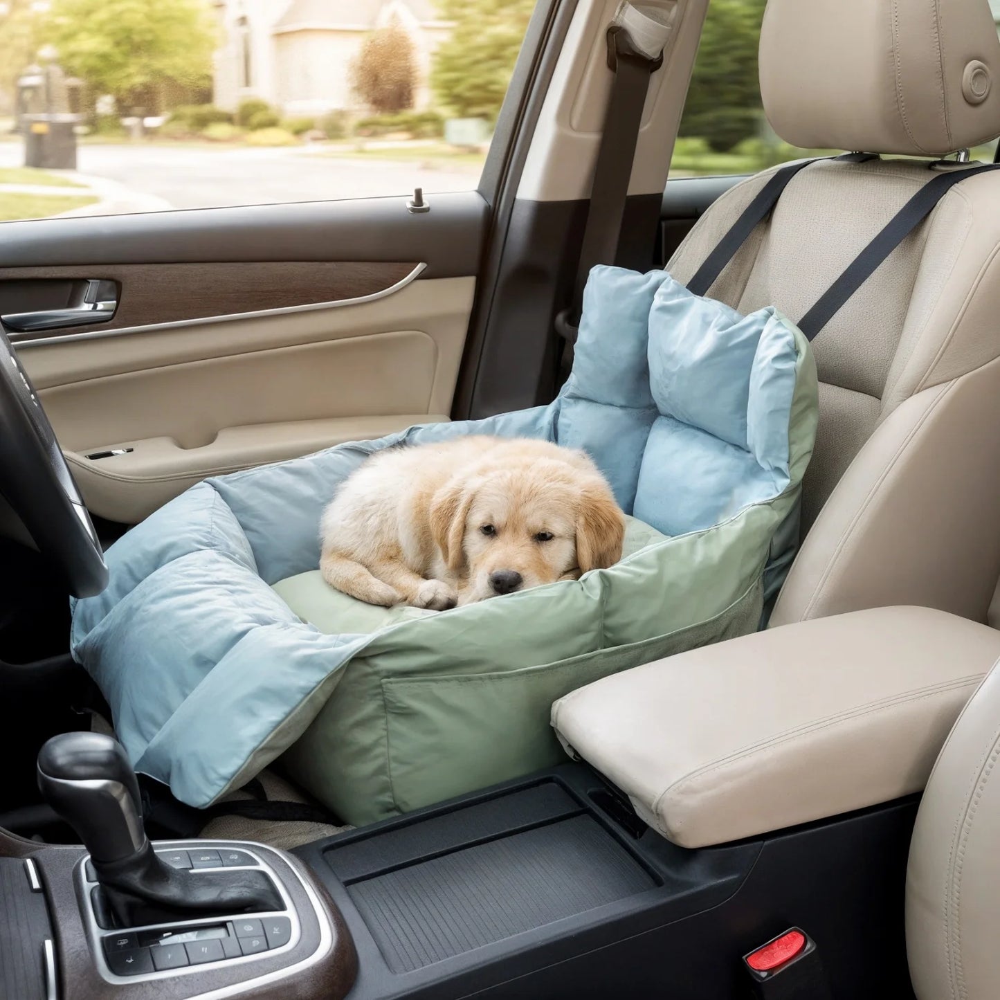 Ultra Soft Dog Car Seat For Small Dogs Up To 22 Lbs Booster Travel Carrier Bed