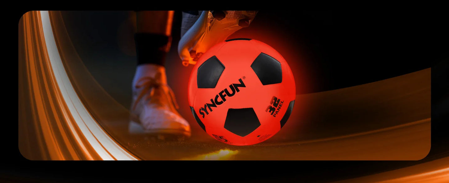 Joyfy Glow In The Dark Soccer Ball Light Up Night Play For Teen Boys Gifts