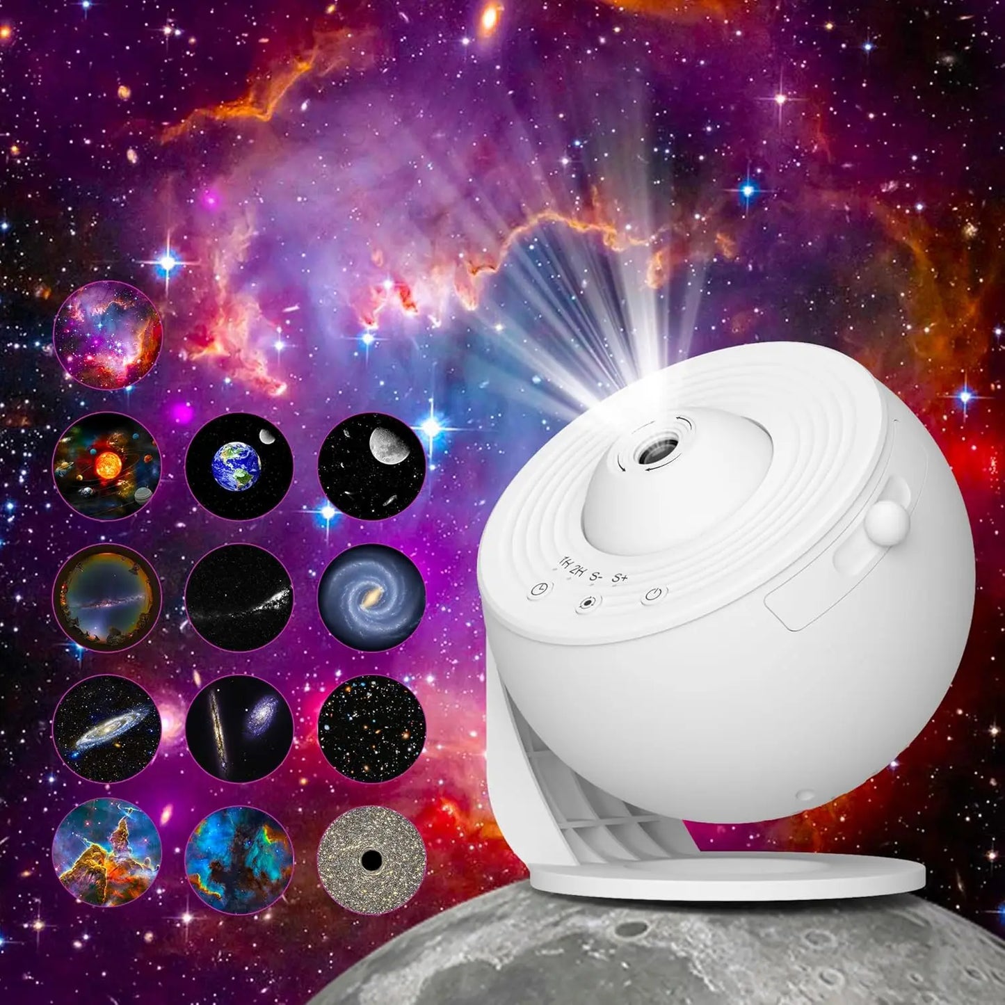 Galaxy Projector For Bedroom Adjustable Star Light 13 Discs Planetarium For Kids